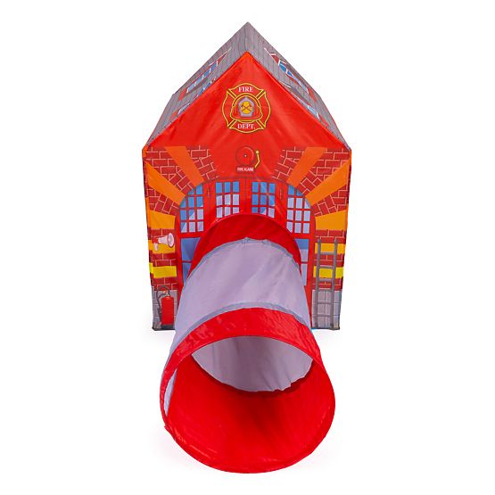 Tenda per bambini con tunnel stazione dei pompieri parco giochi IPLAY