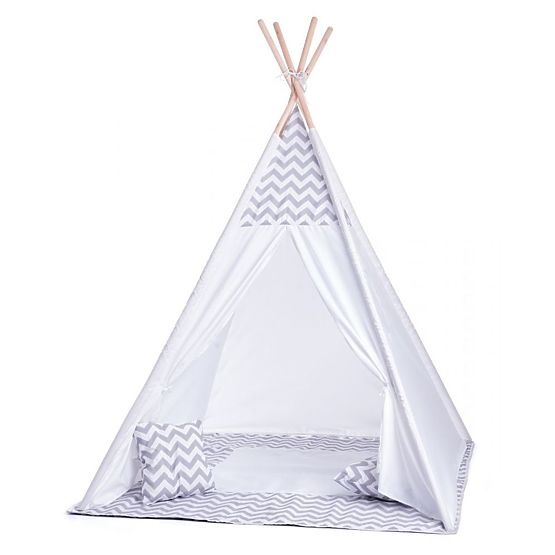 Tenda Tipi per bambini grigio-bianca
