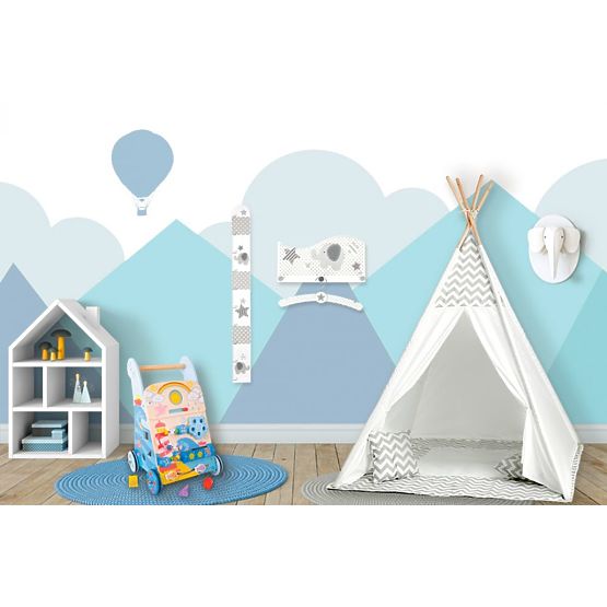 Tenda Tipi per bambini grigio-bianca