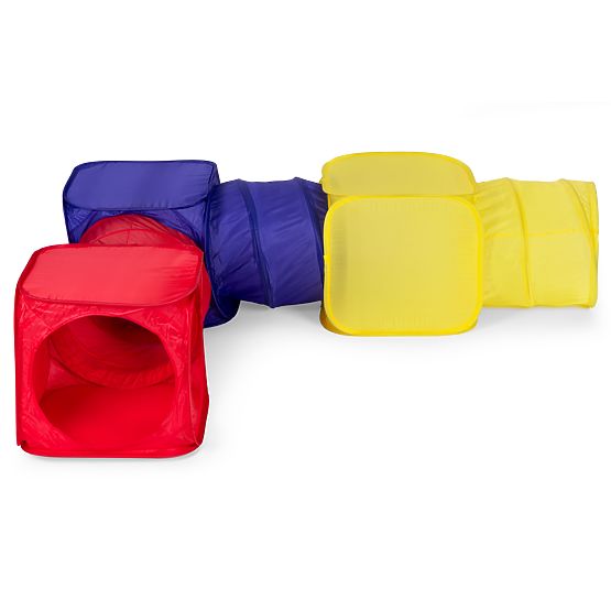 Tende da gioco per bambini autoespandibili, centro giochi 6 elementi tunnel cubi IPLAY