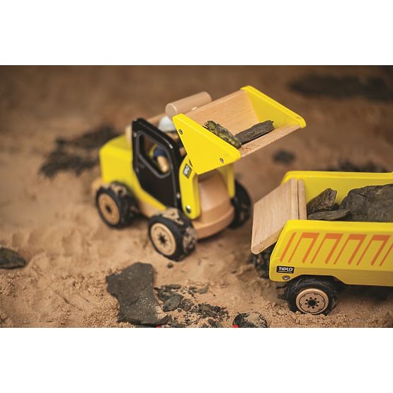 Tidlo Escavatore in Legno Giallo