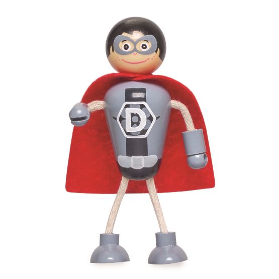 Tidlo Personaggi in Legno Supereroi