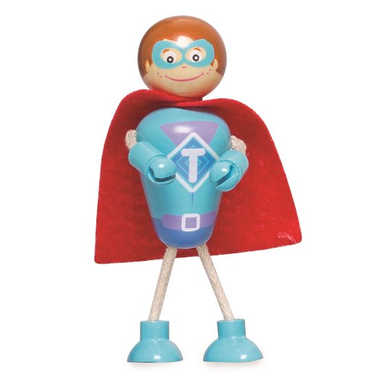 Tidlo Personaggi in Legno Supereroi