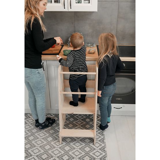 Torre didattica Montessori Lena MAXI 85 - naturale