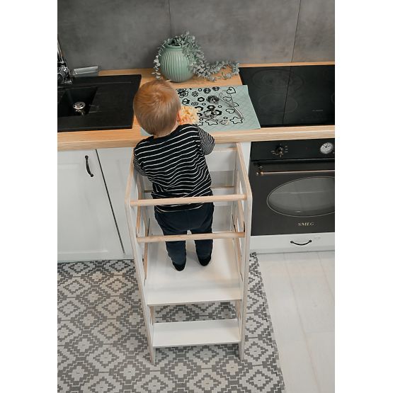 Torre apprendimento Montessori Sara Scandi - bianca