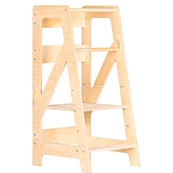 Torre di apprendimento in legno NTS - naturale