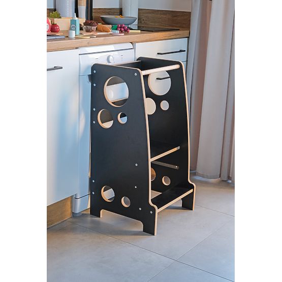 Torre di apprendimento Montessori Anelli neri
