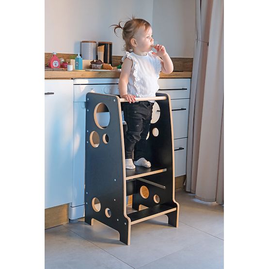 Torre di apprendimento Montessori Anelli neri