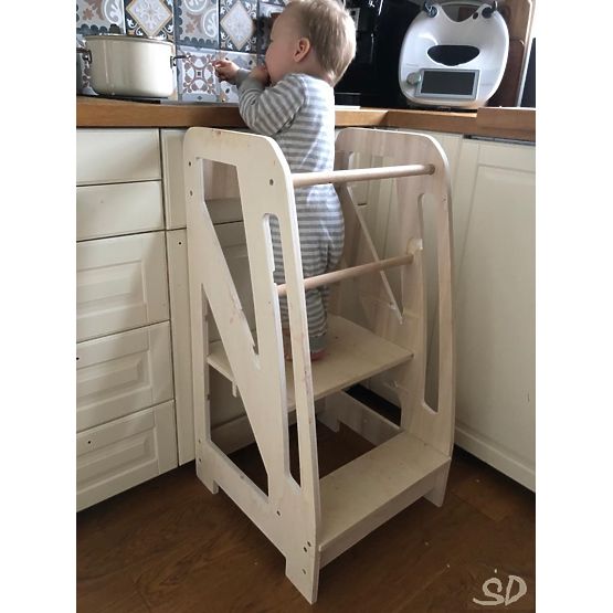 Torre didattica Montessori Triangle SD Classic 85 - naturale