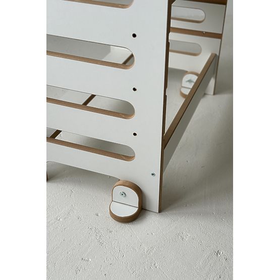 Torre di apprendimento per gemelli DOUBLE M - bianca