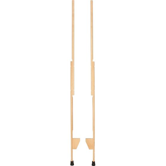 Trampoli di legno con altezza regolabile, 177 cm