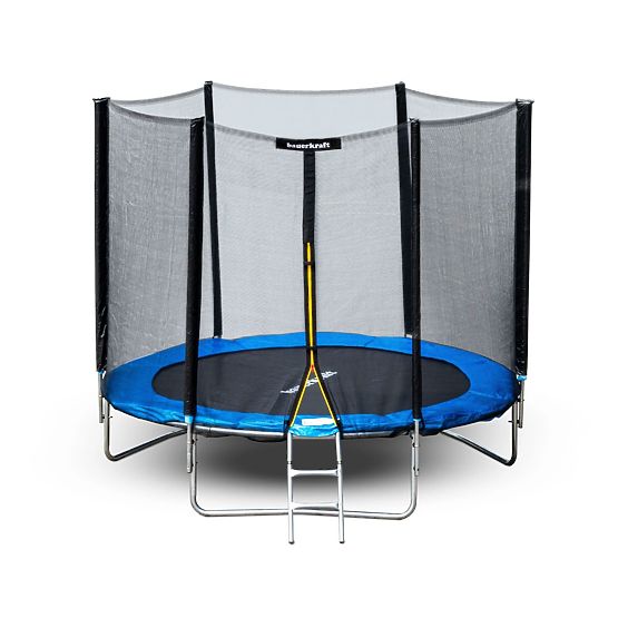 Trampolino da giardino con rete esterna diametro 10 ft 304-312 cm + scala