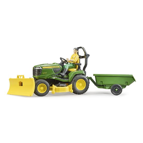 Trattore da giardino Bruder John Deere X949 con giardiniere