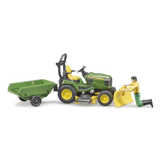 Trattore da giardino Bruder John Deere X949 con giardiniere