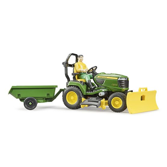 Trattore da giardino Bruder John Deere X949 con giardiniere