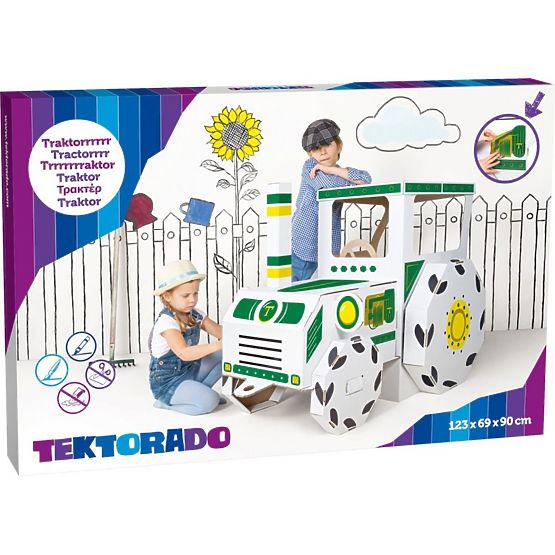 Trattore di cartone