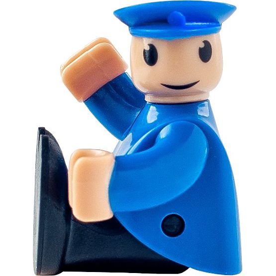 Treno con macchinista a batteria verde