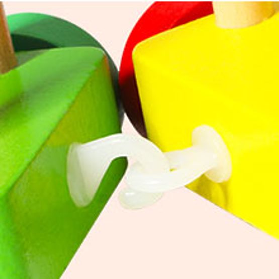 Treno di legno grandi blocchi educativi alfabeto ECOTOYS