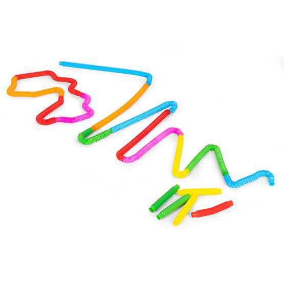Tubi sensoriali colorati pop tube per bambini tubi antistress da collegare 60 pezzi