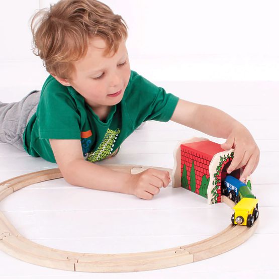 Tunnel ferroviario in mattoni Bigjigs Rail