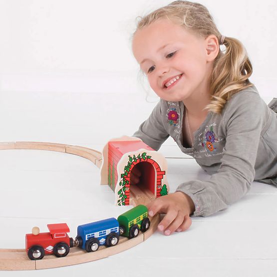 Tunnel ferroviario in mattoni Bigjigs Rail