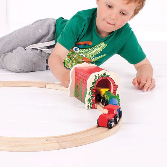 Tunnel ferroviario in mattoni Bigjigs Rail