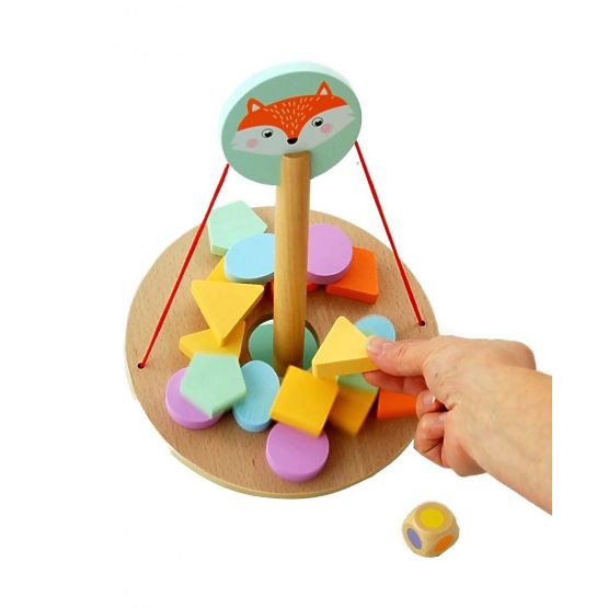 Un gioco di equilibrio con una volpe