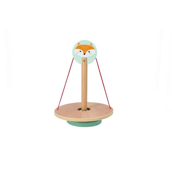 Un gioco di equilibrio con una volpe