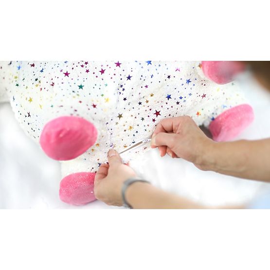 Unicorno saltellante in gomma con rivestimento