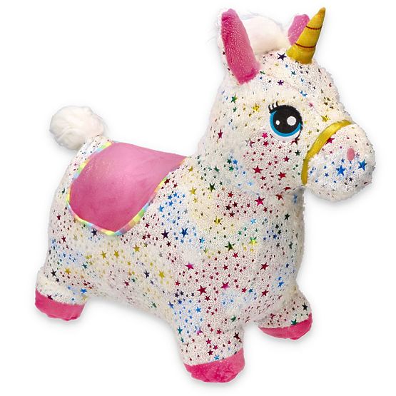 Unicorno saltellante in gomma con rivestimento