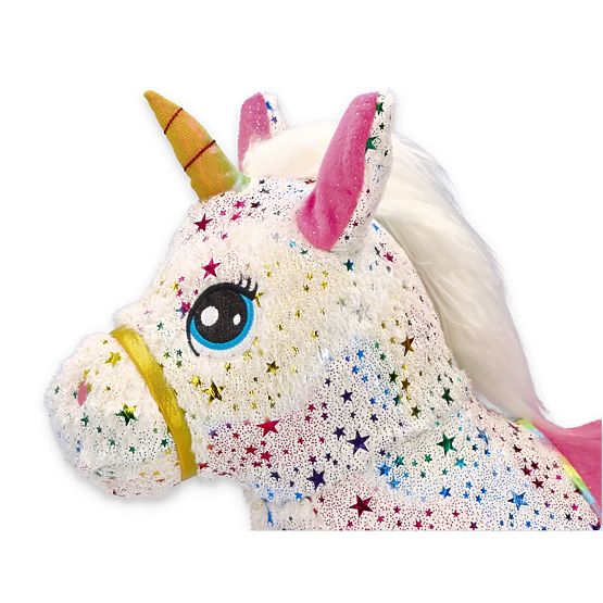 Unicorno saltellante in gomma con rivestimento