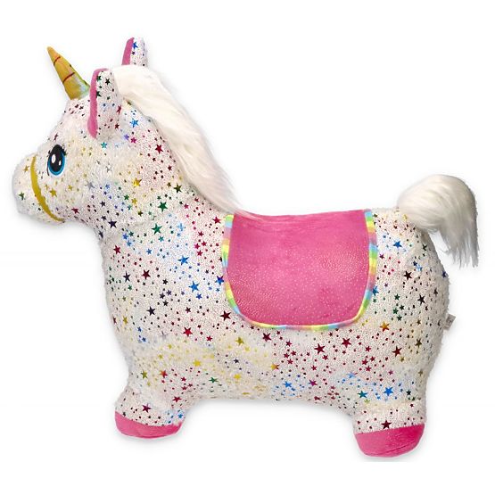 Unicorno saltellante in gomma con rivestimento