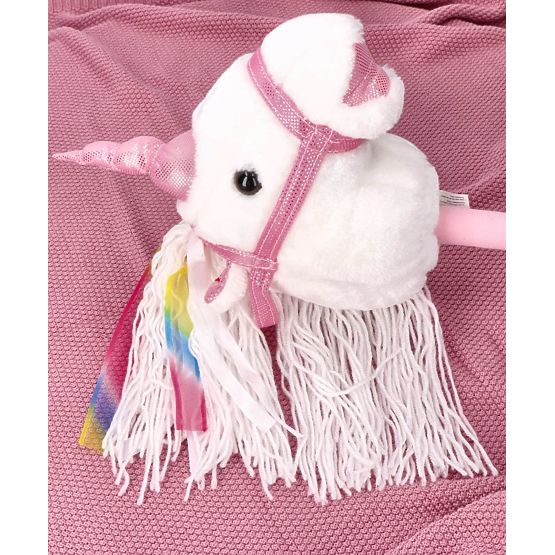 Unicorno su bastone Bianco Hobby Horse