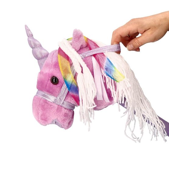 Unicorno su bastone Lila Hobby Horse