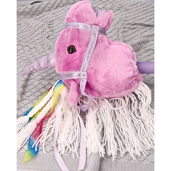 Unicorno su bastone Lila Hobby Horse