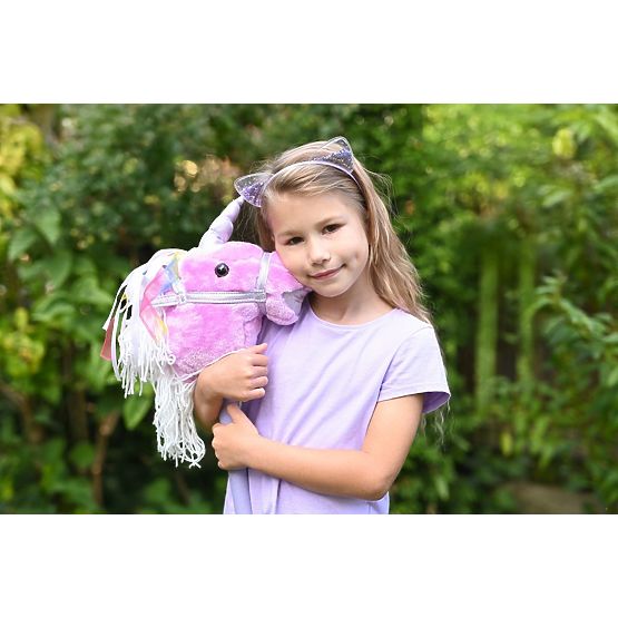 Unicorno su bastone Lila Hobby Horse