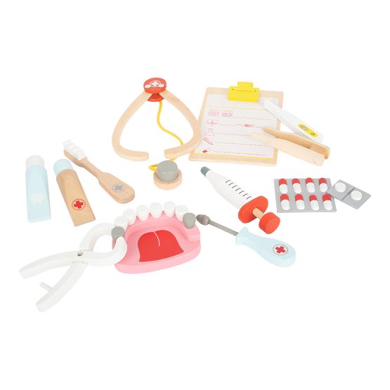 Valigetta da medico per bambini Small Foot per piccoli dentisti 2 in 1