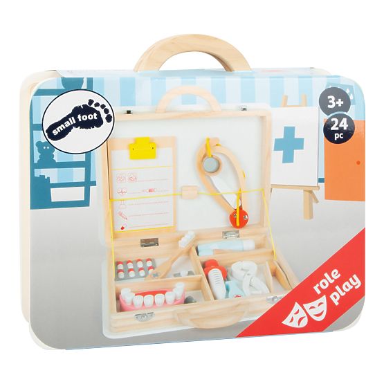 Valigetta da medico per bambini Small Foot per piccoli dentisti 2 in 1