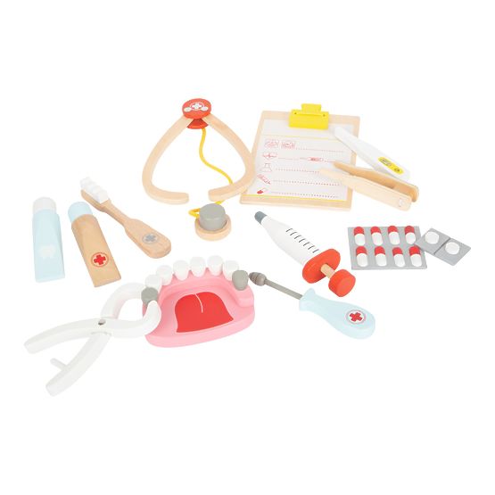 Valigetta da medico per bambini Small Foot per piccoli dentisti 2 in 1