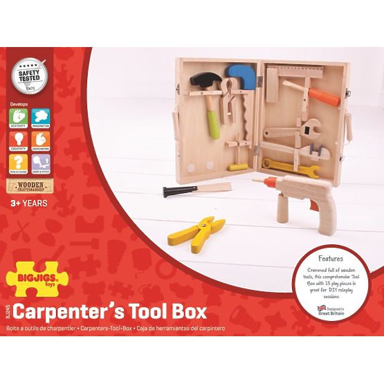 Valigetta porta attrezzi in legno Bigjigs Toys