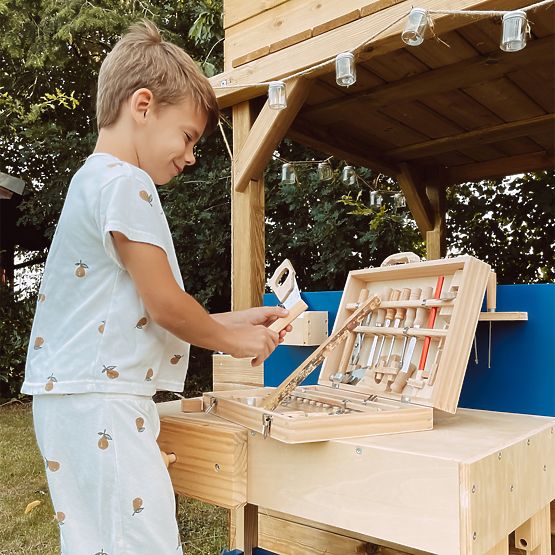 Valigia portautensili in legno Small Foot Deluxe