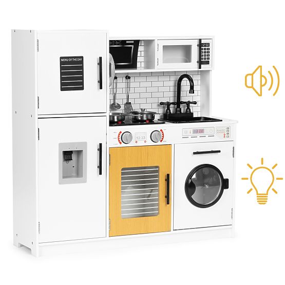 Grande cucina in legno per bambini + suoni e luci ECOTOYS