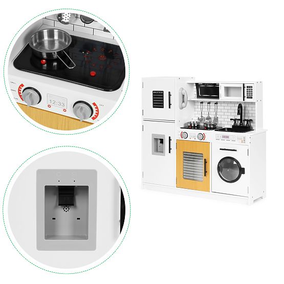 Grande cucina in legno per bambini + suoni e luci ECOTOYS
