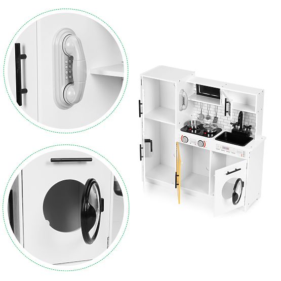 Grande cucina in legno per bambini + suoni e luci ECOTOYS