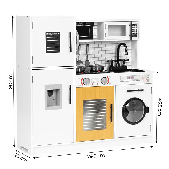 Grande cucina in legno per bambini + suoni e luci ECOTOYS