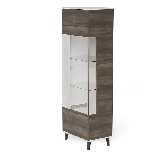 Vetrina RANDOM 2 V-1 cashmere / noce / nero