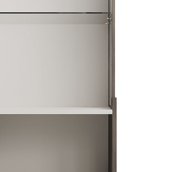 Vetrina RANDOM 2 V-1 cashmere / noce / nero