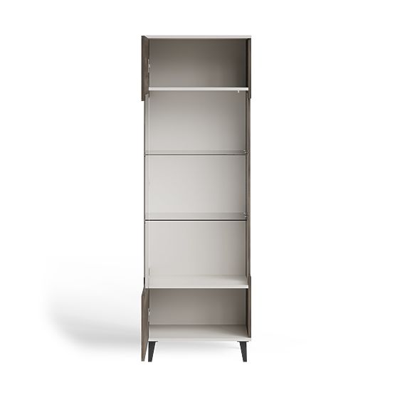 Vetrina RANDOM 2 V-1 cashmere / noce / nero