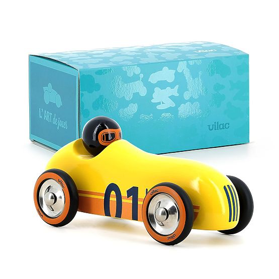 Vilac Auto in Legno Old Sport Compet Giallo