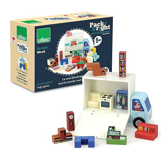 Vilac Gioco di logica in legno Caricalo correttamente! Traslocatori